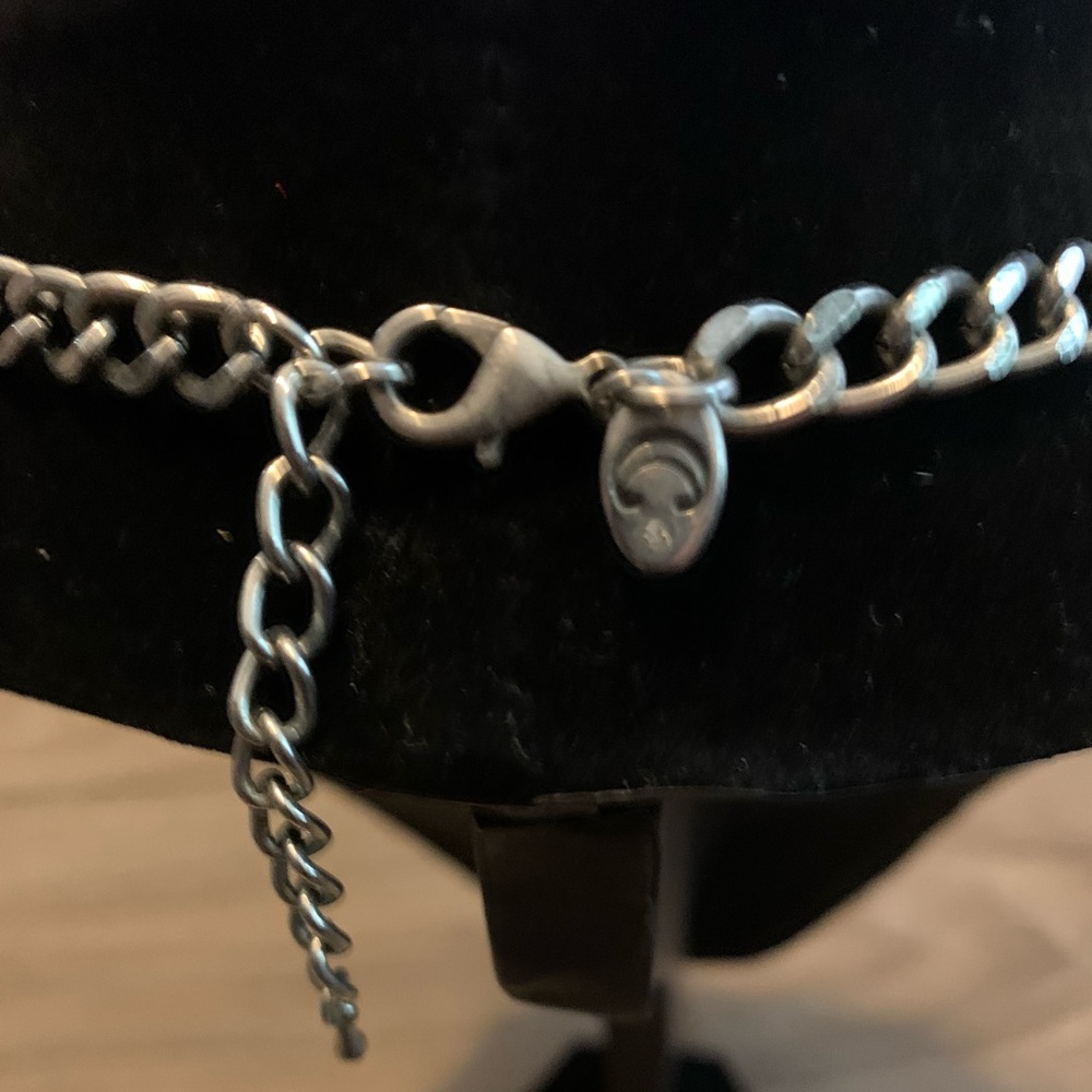 Silvertone Skeleton Ribcage Necklace - Picture 4 of 4